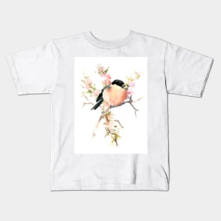 Bullfinch and Spring Kids T-Shirt